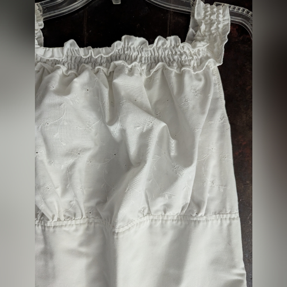 White Ruffled Maxi Dress - Picture 2 of 5